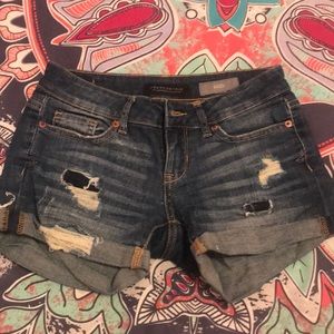 Aeropostale Midi Blue Jean Shorts